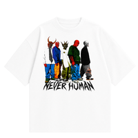 Never Human band photo tee, front