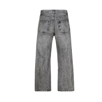 Never Human faded grey loose fit jeans, back