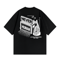 Never Human locked from inside tee, back