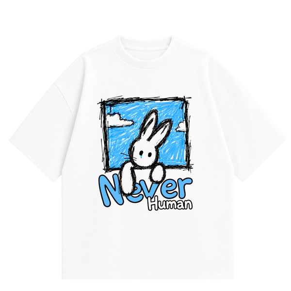 Never Human nice day out tee, front