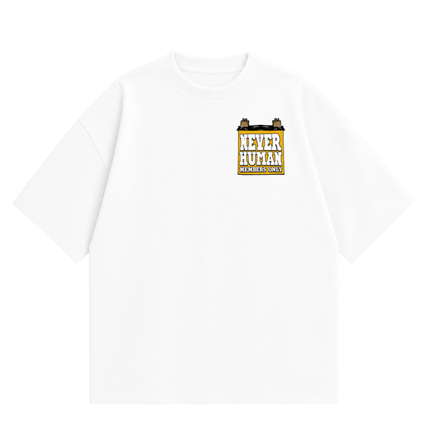 Never Human nobody knows anybody tee, front