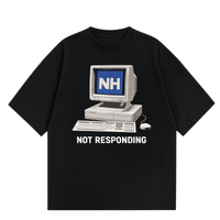 Never Human not responding tee, front