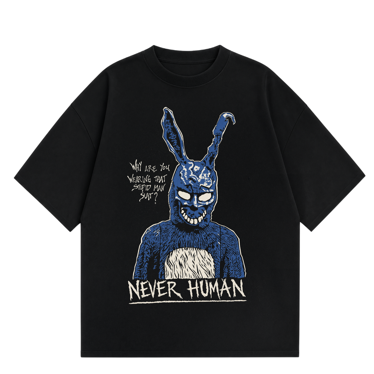 Never Human one of them tee, front