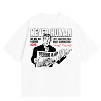 Never Human trust nobody tee, front