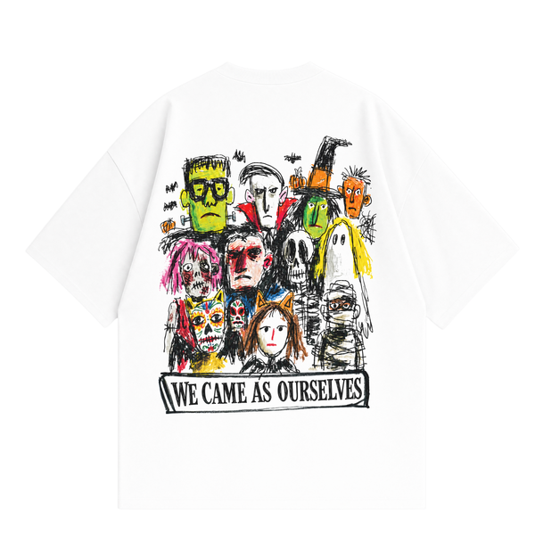 Never Human we came as ourselves tee, back