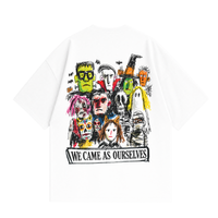 Never Human we came as ourselves tee, fabric detail