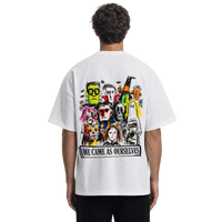 Never Human we came as ourselves tee, print detail